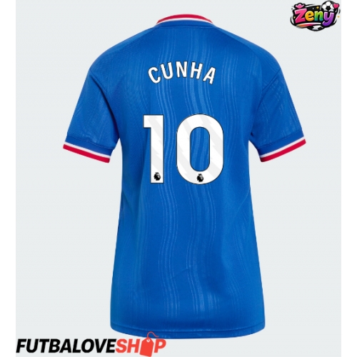 Dres Manchester United Matheus Cunha #10 Preč pre Ženy 2026-27 Krátky Rukáv
